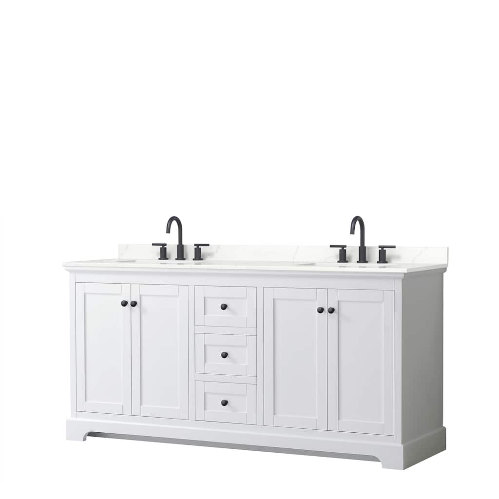 Avery 72-inch Double Vanity, Quartz Top