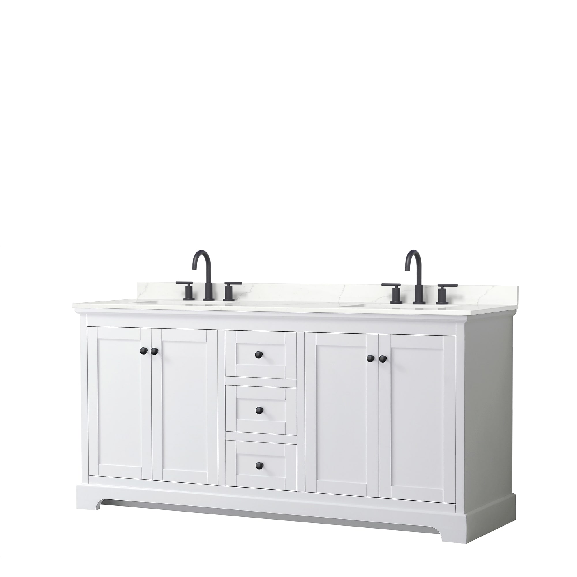 Avery 72-inch Double Vanity, Quartz Top