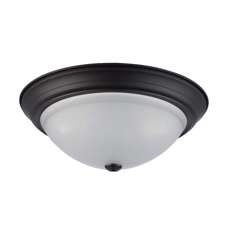 Trans Globe Lighting 3 Light 15" Flush Mount Round Ceiling Fixture