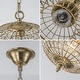 preview thumbnail 81 of 95, Retro French 4/5-Light Antique Brass Globe Crystal Chandelier for Living/Dining Room