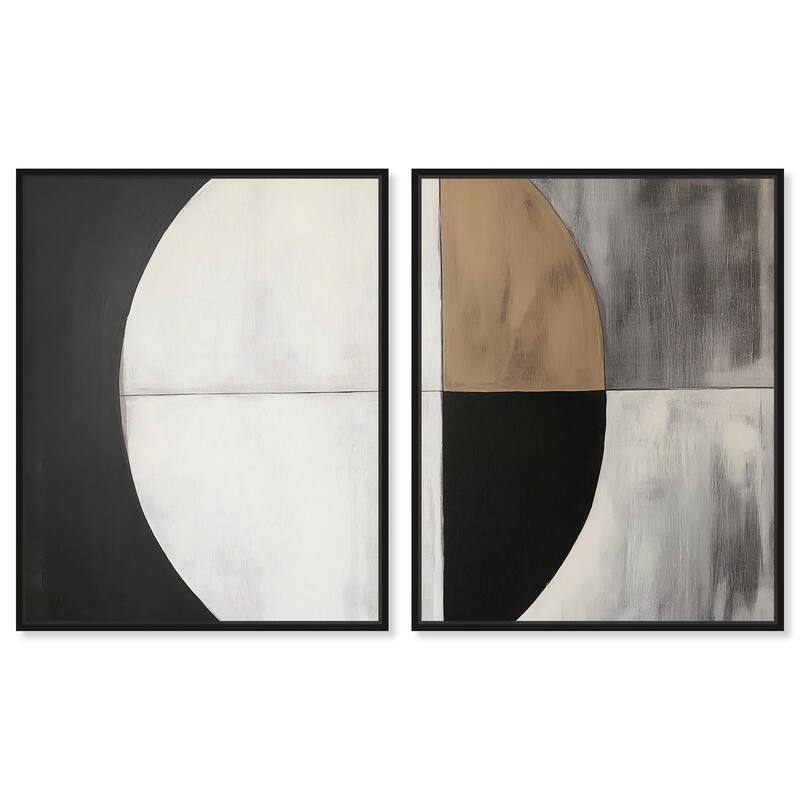Woodland Whisper II Canvas Set of 2 by Art Remedy - 24" x 30" - Black