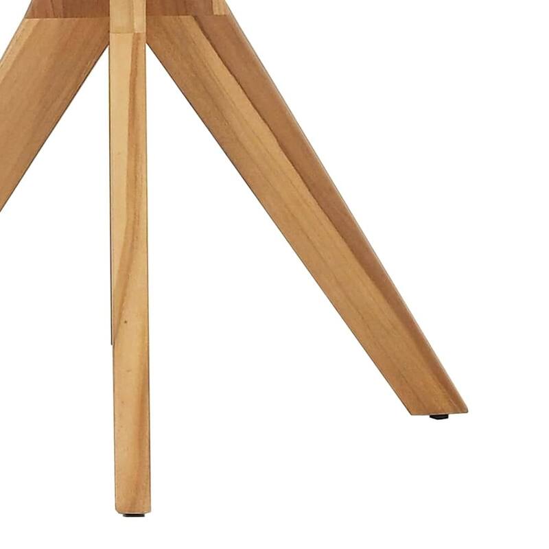 vidaXL Patio Table Brown Solid teak wood