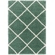 preview thumbnail 94 of 135, SAFAVIEH Hudson Shag Estella Diamond Trellis 2-inch Thick Rug 2' x 3' - Green/Ivory