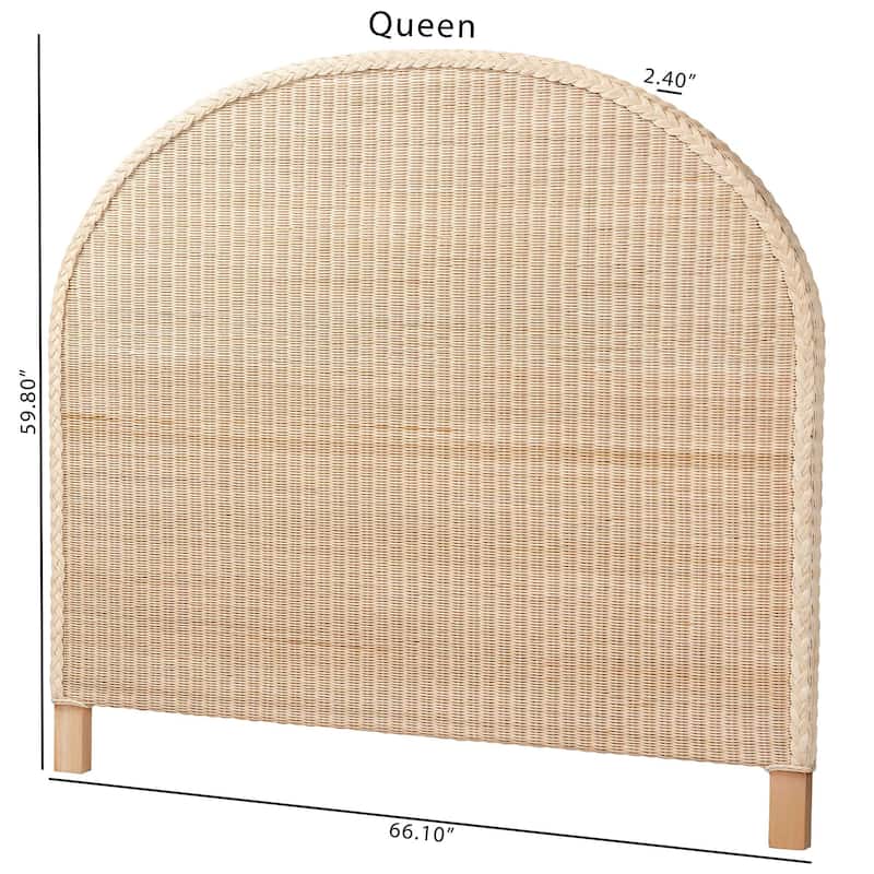 Lanica Japandi Rattan Standalone Headboard