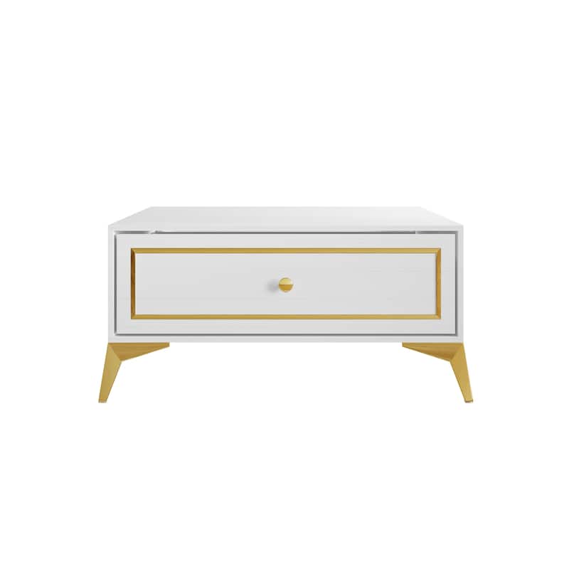 CraftPorch Contemporary Coffee Table - White