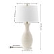 preview thumbnail 11 of 12, SAFAVIEH Lighting Bentlee Grey 30-inch LED Table Lamp (Set of 2) - 15"W x 15"D x 30"H