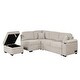 preview thumbnail 31 of 79, 84.75" Sleeper Sofa Bed, 2 In 1 Pull Out Sofa Bed L Shape Couch With Storage Ottoman For Living Room, Bedroom Couch