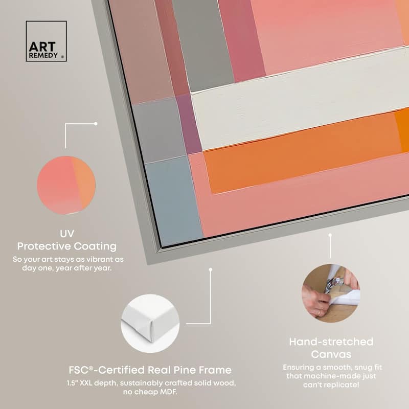Minimal Color Blocks I Canvas by Art Remedy, Gallery Wrapped