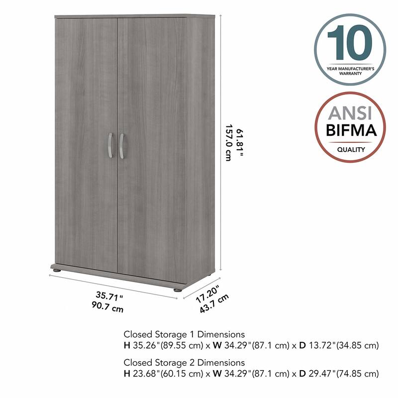 Universal Tall Linen Cabinet with Doors by Bush Business Furniture
