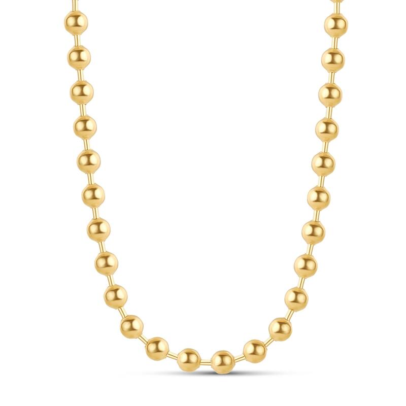SHYMI Beaded Ball Bar Necklace - Gold - Gold
