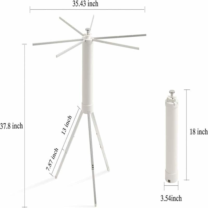 Drying Rack Clothing,Clothes Drying Rack Foldable Portable - 35.4"D x 35.4"W x 37.8"H
