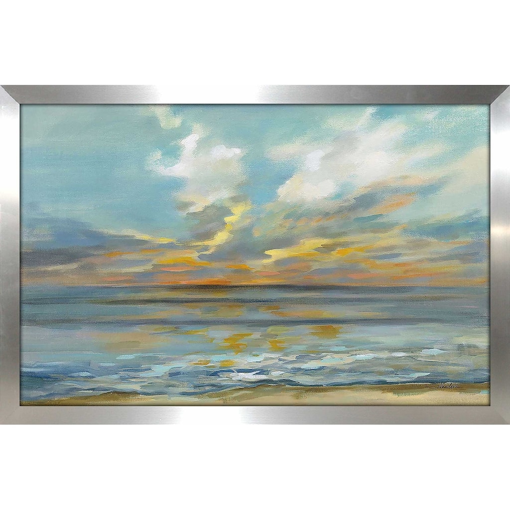 "Rhythmic Sunset Waves" by Silvia Vassileva Print on Acrylic.