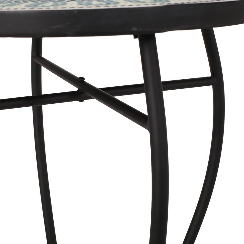 Bloomfield Outdoor Side Table with Tile Top by Christopher Knight Home
