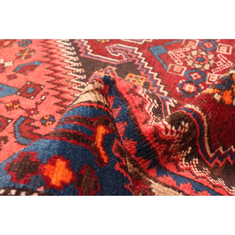 ECARPETGALLERY Hand-knotted Andelz Red Wool Rug - 4'4 x 7'0