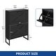 preview thumbnail 19 of 18, Moasis Shoe Storage Cabinet with 2 Flip Drawers Narrow Shoes Rack Organizer