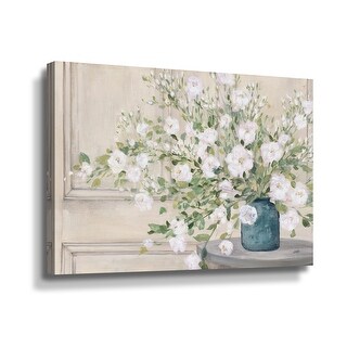 White Bouquet Gallery Wrapped Canvas - Bed Bath & Beyond - 34540810