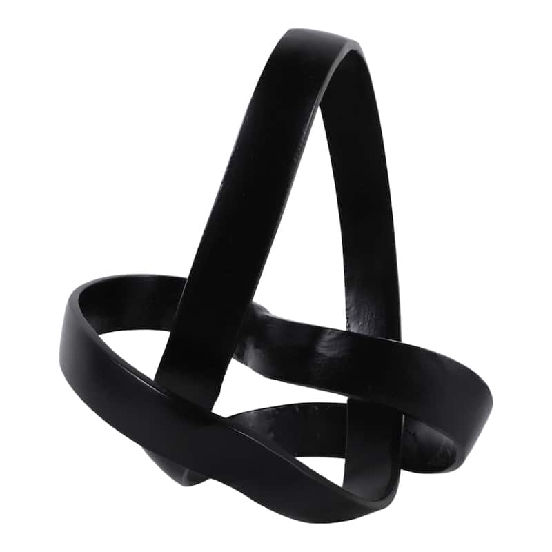 Decorative Aluminum Metal Knot Sculptural - 11"