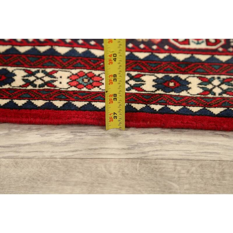 Tribal Vegetable Dye Abadeh Nafar Persian Area Rug Wool Hand-knotted - 3'5" x 5'3"