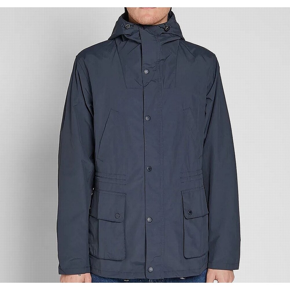 Shop Barbour Navy Blue Mens Size Small S Parka Cogra Casual Coat