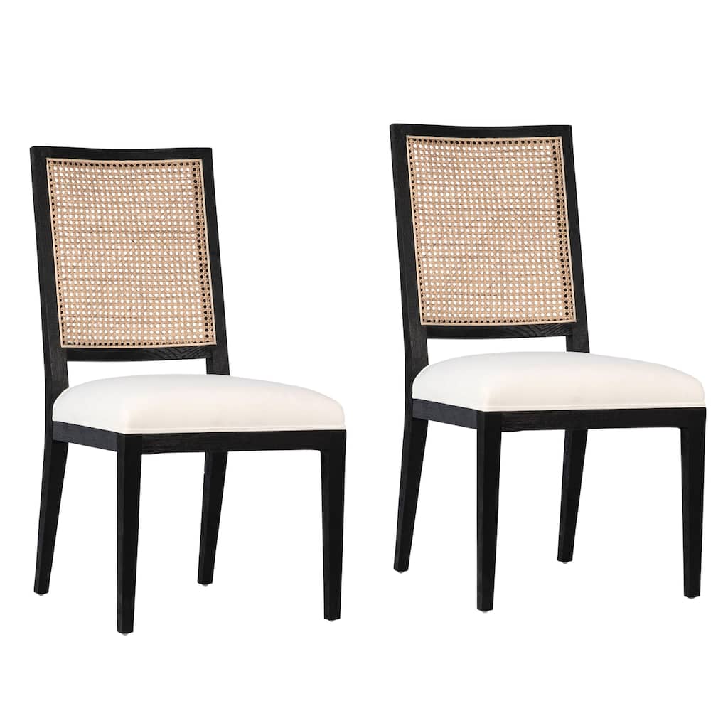 Nimbus Oak with Rattan Upholstered Dining Chair (Set of 2)