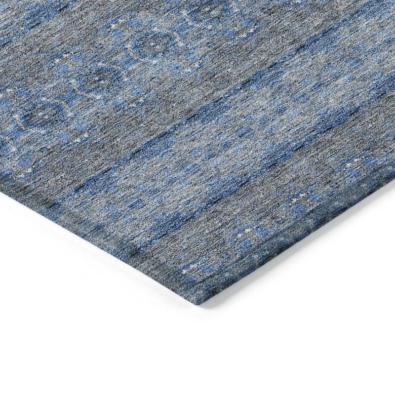 HomeRoots Floral Medallion Transitional Rectangle Outdoor Rug