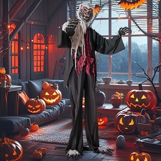 8.2 Ft Halloween Animatronics Sound-Activated Werewolf Halloween Décor