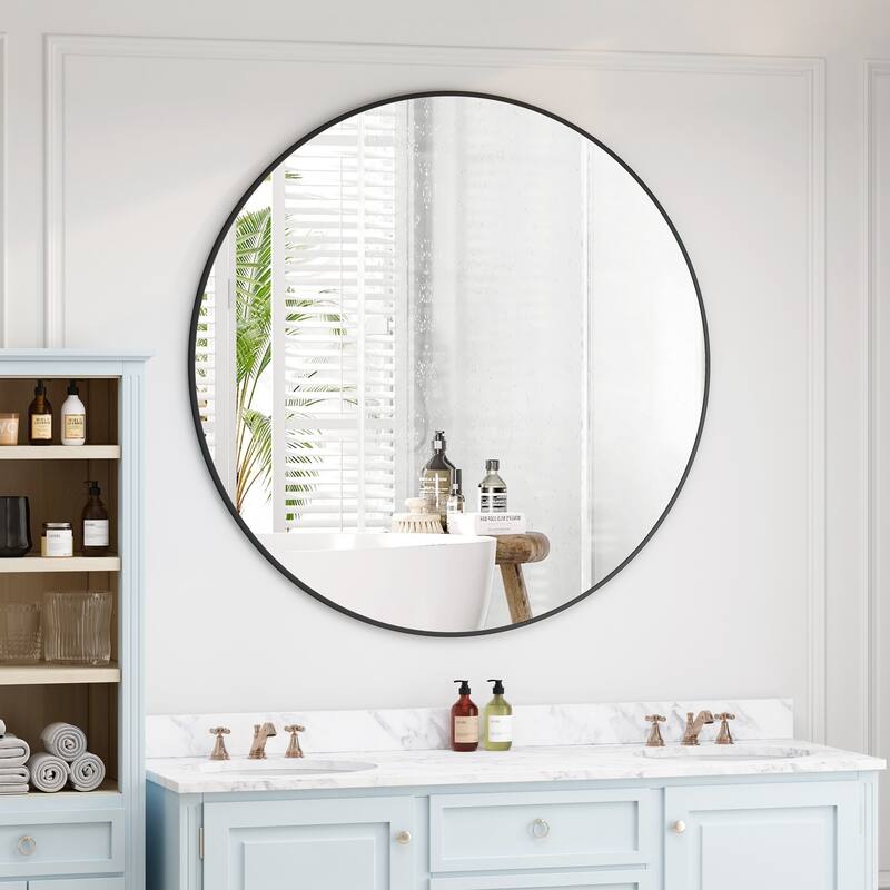 42" Wall Mounted Circular Mirror