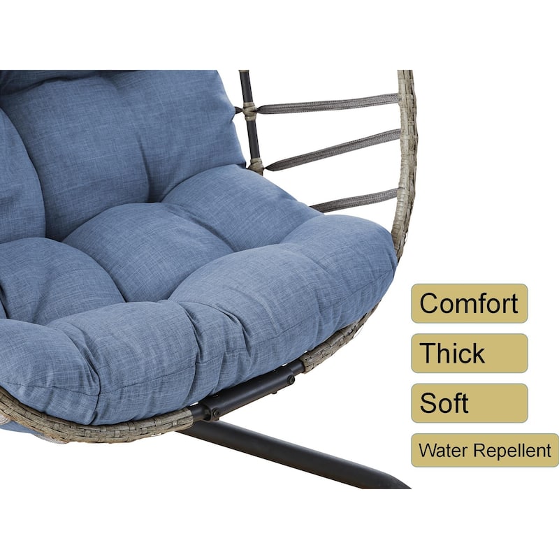 Pocassy Outdside Foldable Hanging Egg Chair