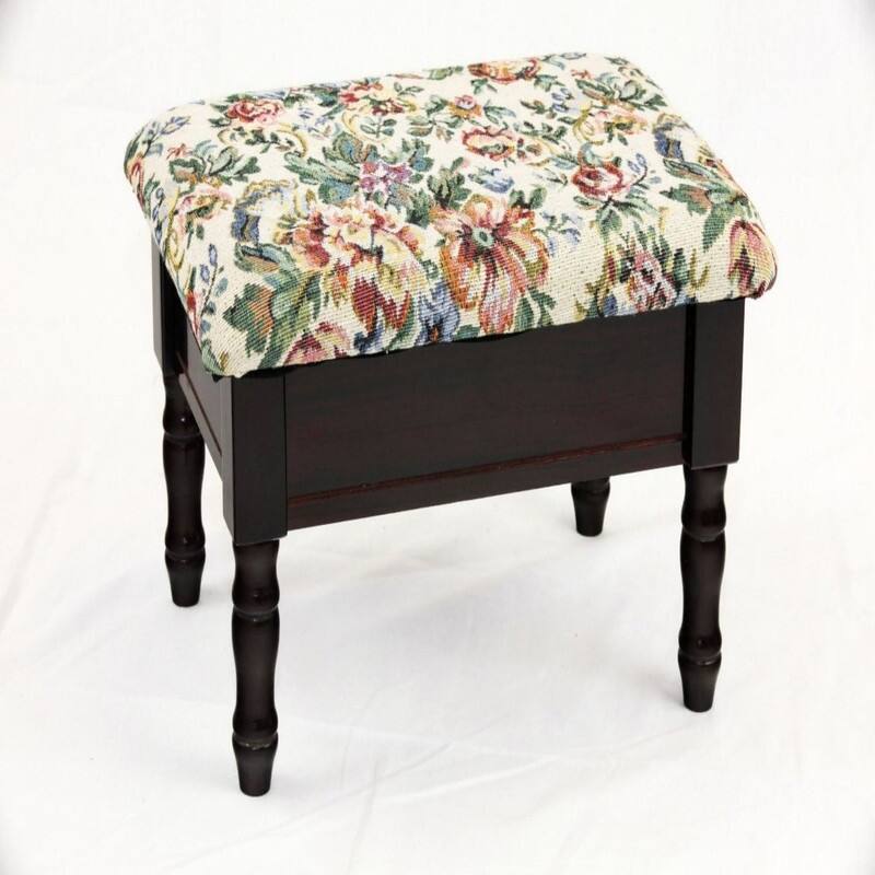 Foot Stool 13.2"D x 17.84"W x 5.12"H Cherry