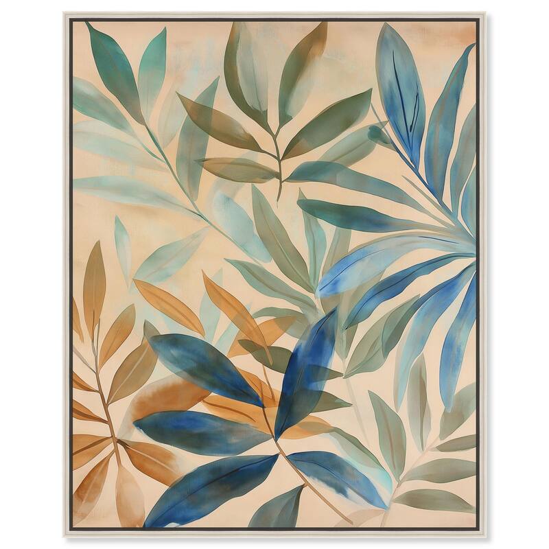 Leaf Labyrinth I Canvas by Art Remedy - Silver - 16" x 20"