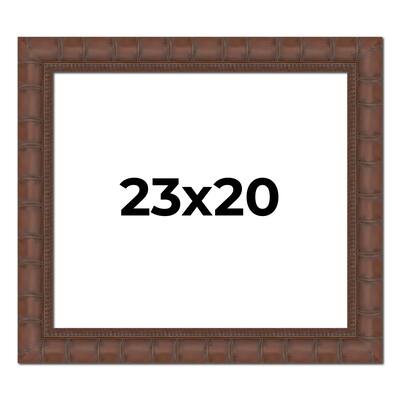 23x20 Frame Pewter Solid Wood Picture Frame Width 1.625 Inches | Interior Frame Depth 0.6875 Inches
