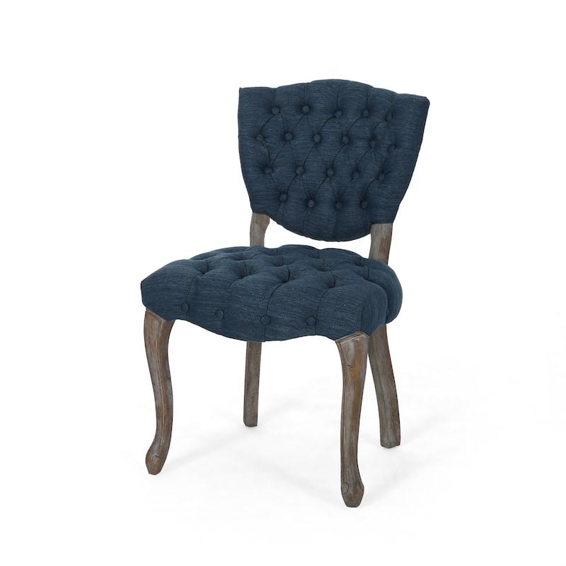 Crosswind Diamond Stitch Fabric Dining Chair by Christopher Knight Home