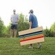 preview thumbnail 2 of 3, Retro Stripes All-Weather Cornhole Boards