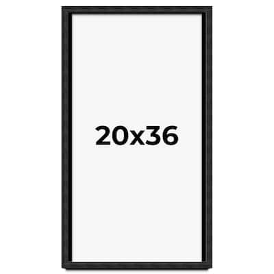 20x36 Shadow Box Black Rustic Barnwood Display Frame | 1.125 Inch