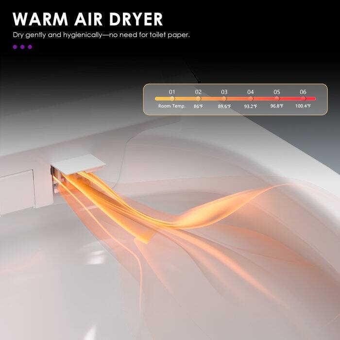 DV-1S0160 Smart Toilet with Advance Bidet, Foot Kick/Off-seat/Blackout/Remote Flush