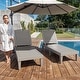 preview thumbnail 34 of 105, Outdoor Chaise Lounge Chairs (Set of 2) with Adjustable Backrest