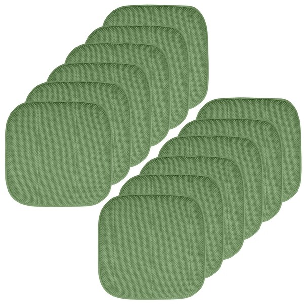 Sweet Home Collection Honeycomb Memory Foam No Slip Back Chair Pad