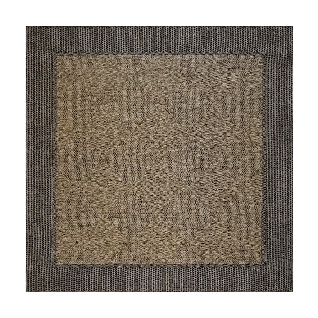 Studio Megalo Chestnut Area Rug (9'2" x 9'2") by Brown Jordan - 9'3" x 12'3"