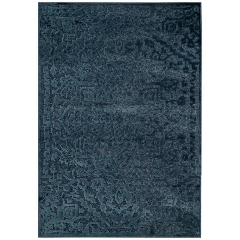 SAFAVIEH Paradise Kibariye Modern Viscose Rug - 2'7" x 4' - Navy - Rectangle