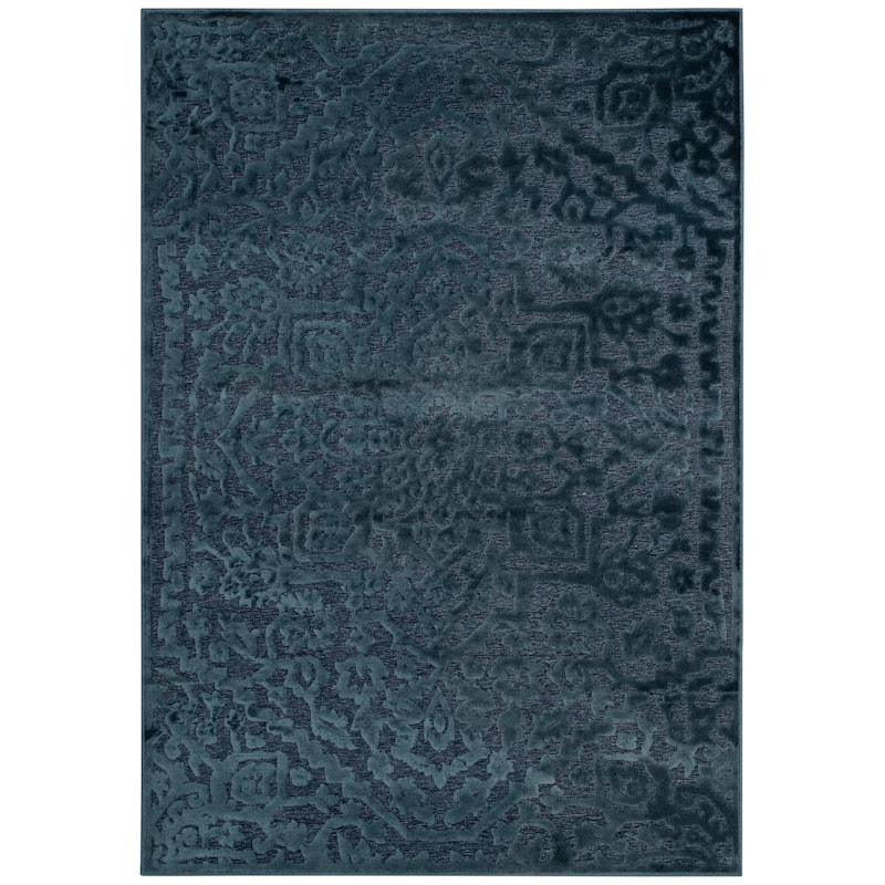 SAFAVIEH Paradise Robbin Modern Viscose Rug - 2'7" x 4' - Navy