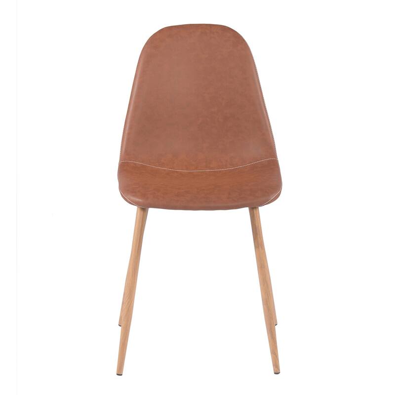 Carson Carrington Midcentury Faux Leather Dining Chair (Set of 4