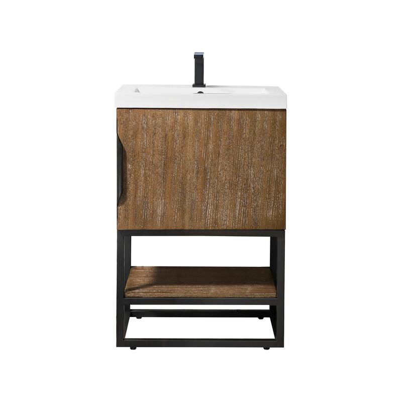 James Martin Vanities 883-V24-MB-WG Columbia 24" Free Standing Single - Latte Oak