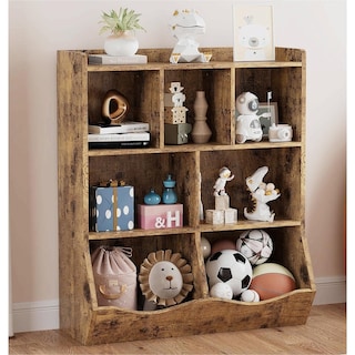 Three-Tier Kids Bookshelf and Bookcase, Toy Storage Cabinet for Storage Books and Toys, Multi Shelf with Cubby Cabinet