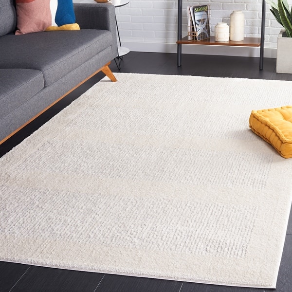 slide 2 of 13, SAFAVIEH Melody Vangelka Contemporary Scandinavian Rug 4' x 6' - Ivory/Grey - Rectangle