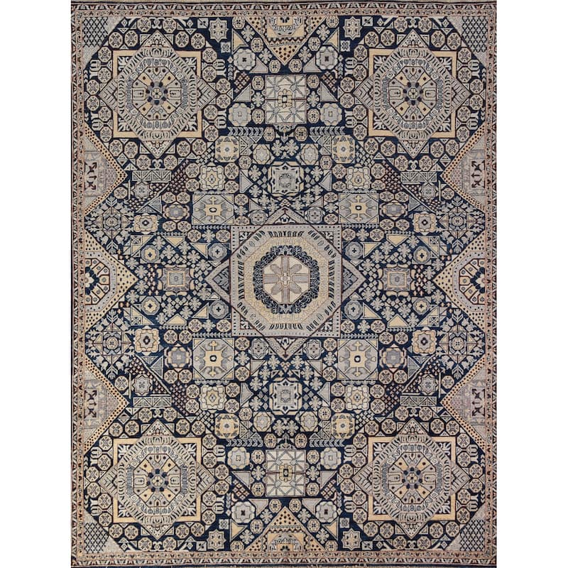 Vegetable Dye Ziegler Oriental Rug Handmade Wool Carpet - 7'9"x 9'9"