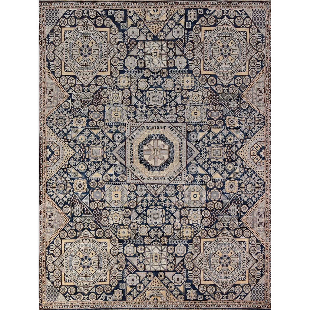 Vegetable Dye Ziegler Oriental Rug Handmade Wool Carpet - 7'9"x 9'9"