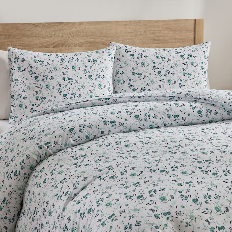 Empyrean Modern Comforter - 3 Piece Floral