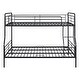 preview thumbnail 15 of 14, Full XL Over Queen Size Metal Bunk Bed with Safety Guardrails