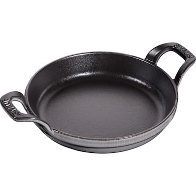 STAUB Cast Iron 6-inch Round Gratin Baking Dish
