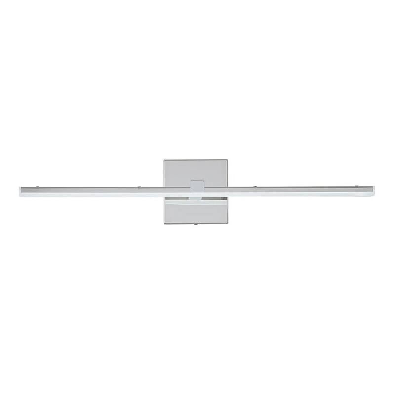 Dimmable Linear LED Chrome Vanity Wall Sconce 3CCT 17W 24in